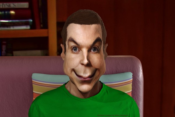 Scheldon Cooper 1 by MilosParipovic 600x400 Sheldon Cooper   3D Caricature