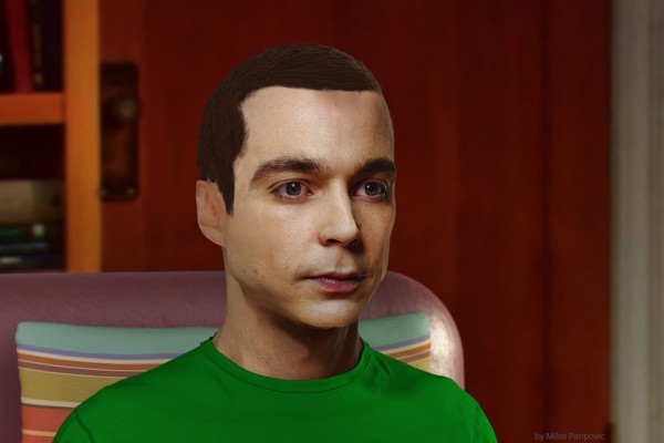 Sheldon-Cooper-by-Milos-Paripovic-Wallpaper